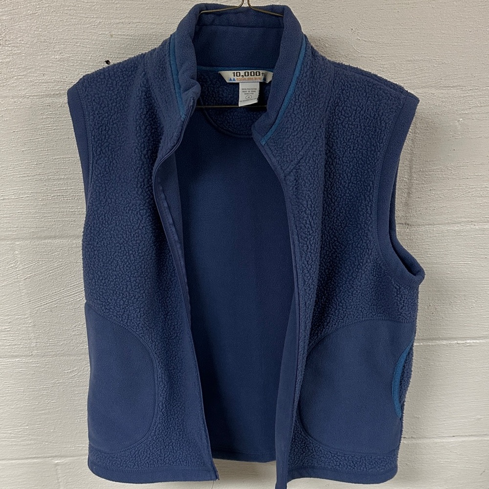 Men's Blue Fleece Vest